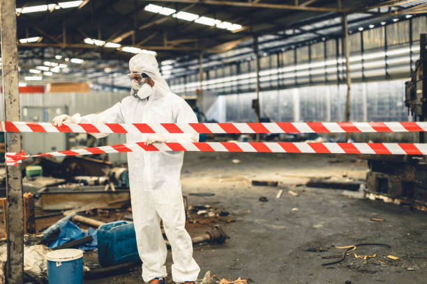 Professional Infectious Disease Decontamination technician working in Clarks Hill, IN